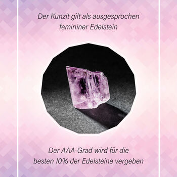 AAA Patroke Kunzit und Diamant Ring in 585 Gold - 4,68 ct.