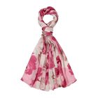 LA MAREY - 100% Maulbeerseidenschal, 55x170cm,, Pastellrosen