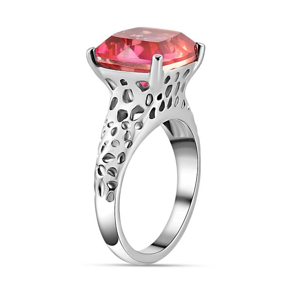 Sunset Quarz Triplette Ring, Edelstahl, (Gr&ouml;&szlig;e 16.00), ca. 4.85 ct image number 4