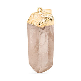 Kristall Quarz Anhänger, silberfarben 80.00 ct