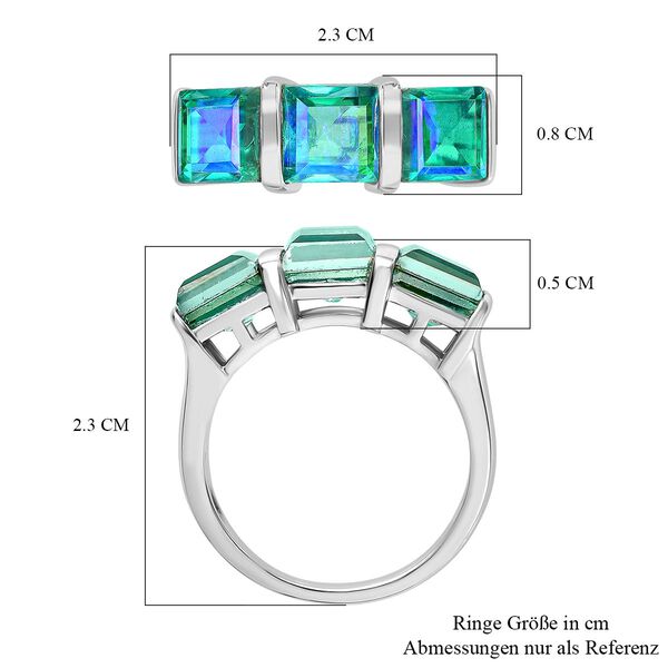 Pfau Quarz Triplett Ring - 4,07 ct. image number 7