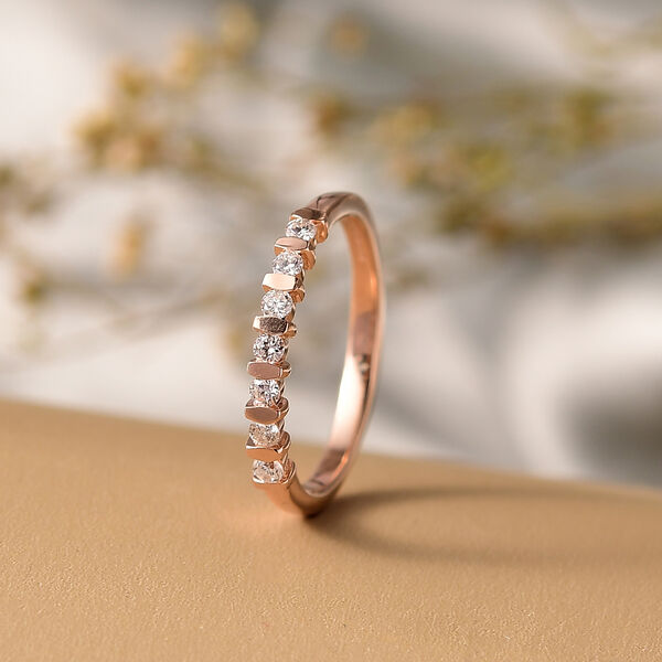LUXURIANT SI-GH Labor Diamant Ring und Ohrringe, Ros&eacute;gold image number 7