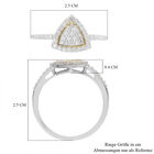 Diamant Ring 925 Silber Bicolor  ca. 0,50 ct image number 5