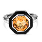 Citrin Ring, 925 Silber platiniert  ca. 2,61 ct image number 0