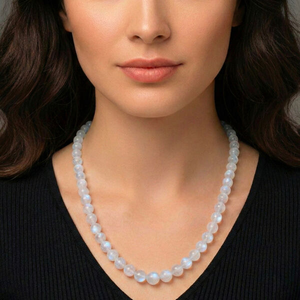 D'Joy AAA Regenbogen Mondstein 50cm Halskette - 140 ct. image number 3