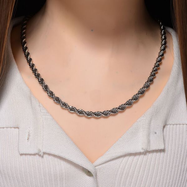 Kordel Halskette in Silberton, 59,5cm image number 1