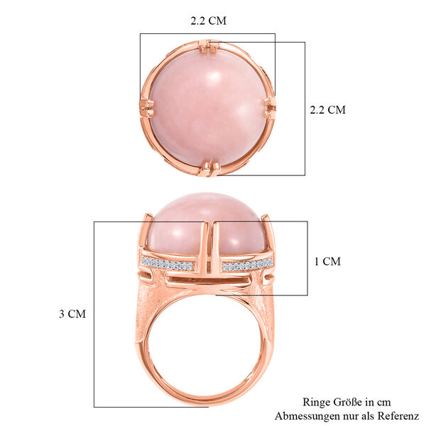 GP Royal Art D&eacute;co Collection- AA Peruanischer rosa Opal, Kanchanaburi blauer Saphir und Zirkon-Ring - 19,15 ct. image number 5