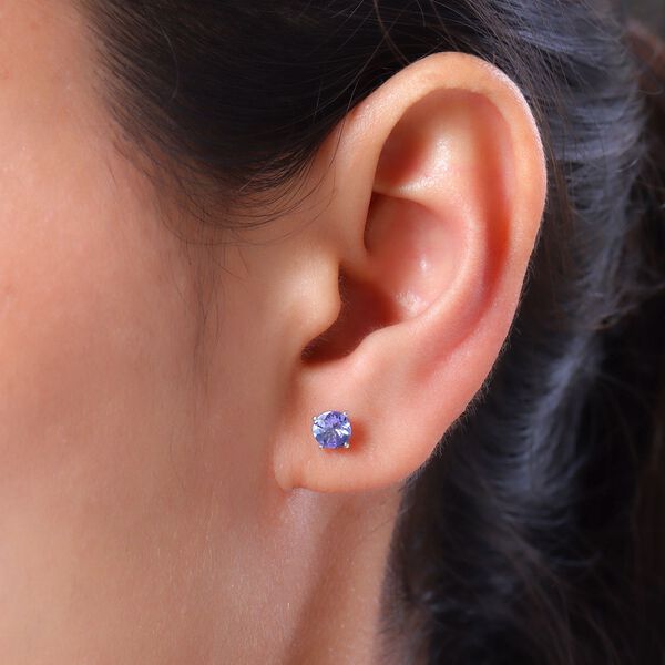 Tansanit Ohrstecker - 0,92 ct. image number 3