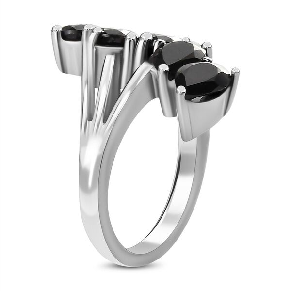 Schwarzer Spinell Ring  (Gr&ouml;&szlig;e 16.00) ca. 4,09 ct image number 4