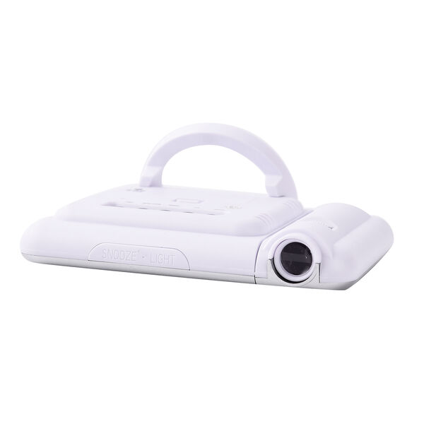 Laser Digital Projektionswecker mit Wetterstation, LCD Panel, 15x6,2x11 cm, 2xAAA Batterie (nicht inkl.), Wei&szlig; image number 7