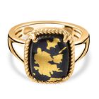 Tucson Exklusive- Goldenite Ring 925 Silber Gelbgold Vermeil (Größe 19.00) ca. 4.76 ct