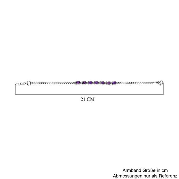 Subtiles afrikanisches Amethyst-Armband image number 5