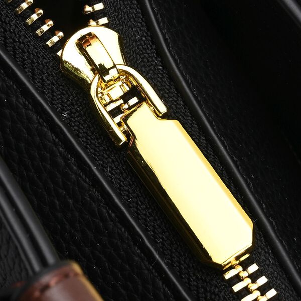 Vielseitige Umhängetasche aus echtem Leder mit abnehmbarem Schulterriemen, 30x14x24 cm, Schwarz image number 8