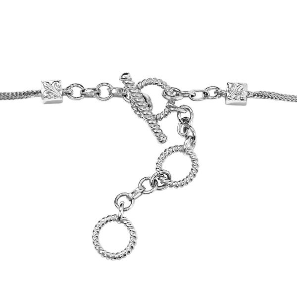 Wei&szlig;e B&uuml;ffel und nat&uuml;rliche Sleeping Beauty T&uuml;rkis-Halskette, 45 cm - 33,93 ct. image number 5