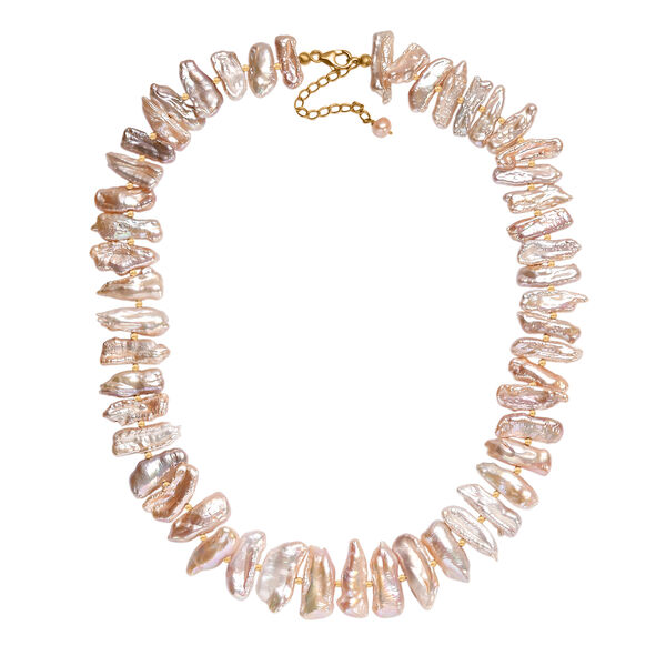 Keshi Perle Halskette, 45cm image number 4