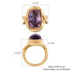 Afrikanischer Amethyst Ring, 925 Silber Gelbgold Vermeil  ca. 3,00 ct image number 6