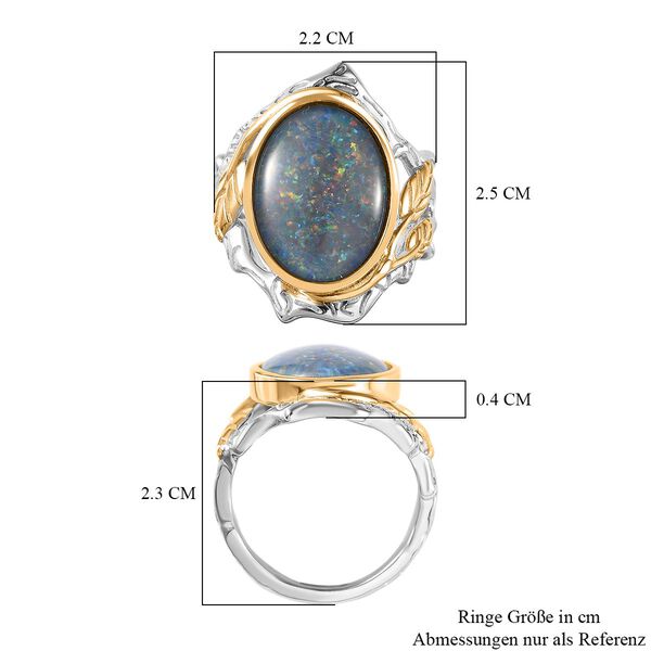 Boulder Opal Triplett Ring - 4,79 ct. image number 5