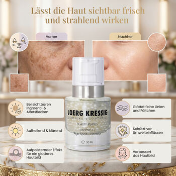 JOERG KRESSIG Beauty Pearls Gesichtsserum, Vitamin C Age Spot Corrector, 30ml