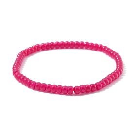 Flexibles Labor Rubin Perlen Armband - 40 ct.