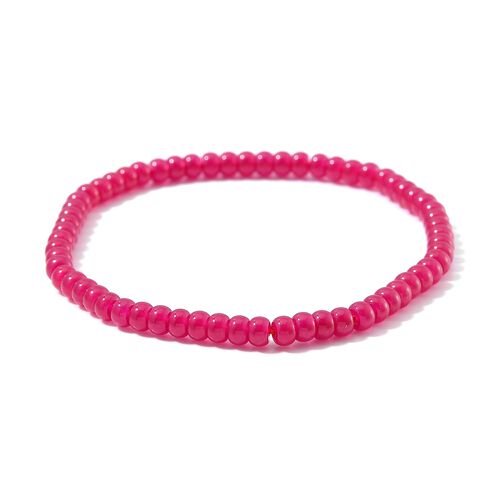 Flexibles Labor Rubin Perlen Armband - 40 ct. image number 0