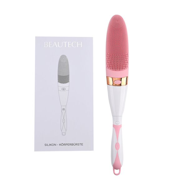 Elektrische Reinigungs-Vibrations-Badeb&uuml;rste mit langem Griff, 43x6,5x4cm, Rosa image number 10