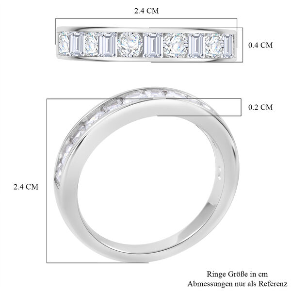 LUSTRO STELLA Wei&szlig;er Zirkonia Ring - 1,92 ct. image number 6