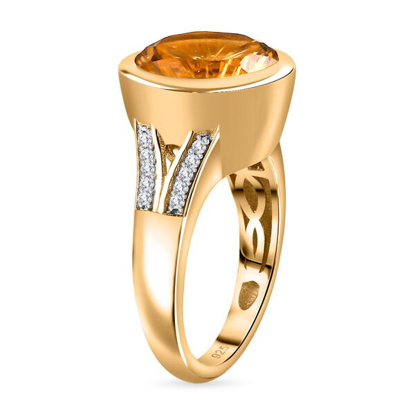 Citrin und Zirkon Ring - 6,14 ct. image number 5