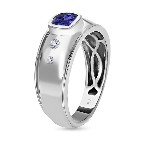 Tansanit und Zirkon Ring - 0,76 ct. image number 4