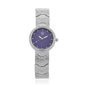 STRADA - Uhr mit japanischem PC21S Uhrwerk, blauem Sonnenschliff-Zifferblatt und Legierungsgehäuse STRADA - Uhr mit japanischem PC21S Uhrwerk, blauem Sonnenschliff-Zifferblatt und Legierungsgehäuse