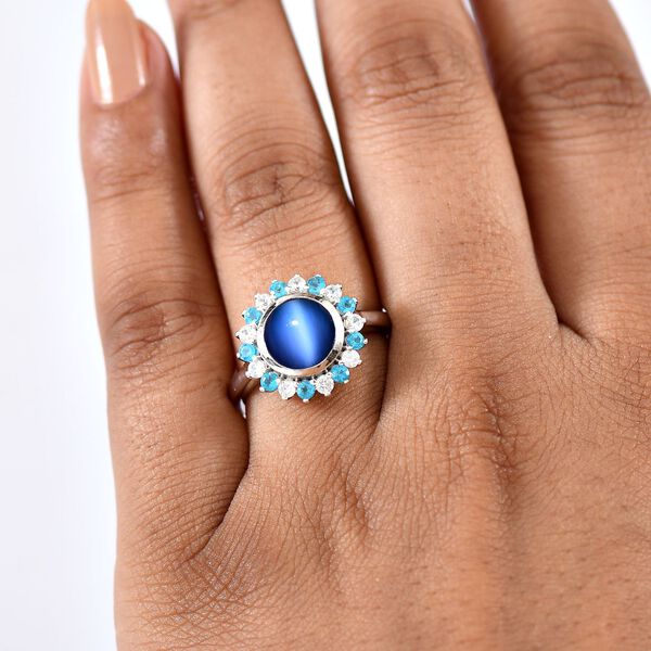 D'Joy Aurora Mondstein, Neon Apatit und Zirkon Ring - 2,99 ct. image number 3