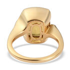 Citrin Solitär Ring 925 Silber 585 Vergoldet image number 5