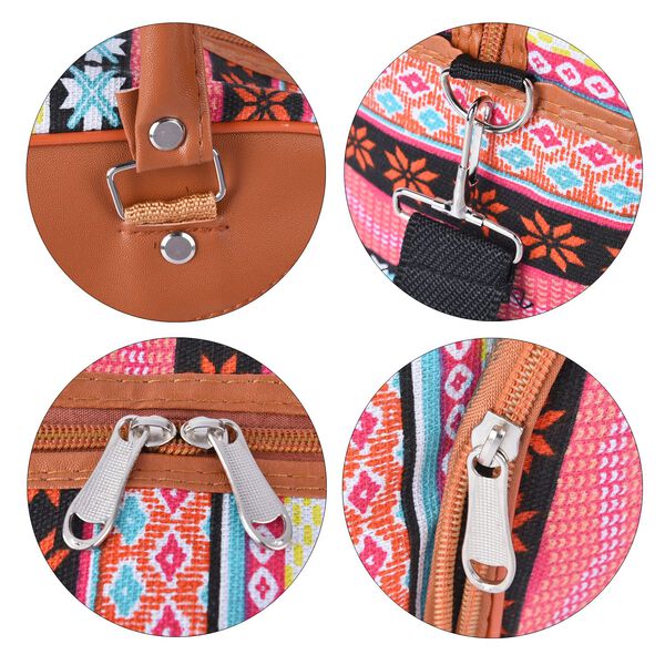 Boho Stil Handtasche, Rosa image number 6