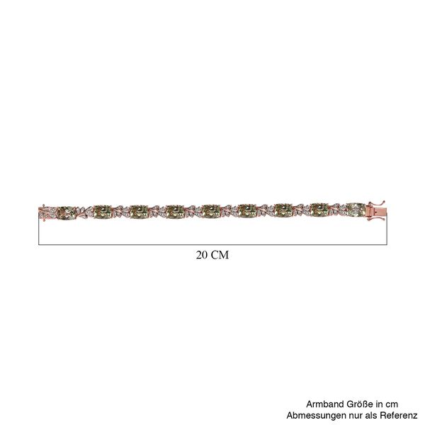 Prasiolith und Zirkon Armband - 29,16 ct. image number 3