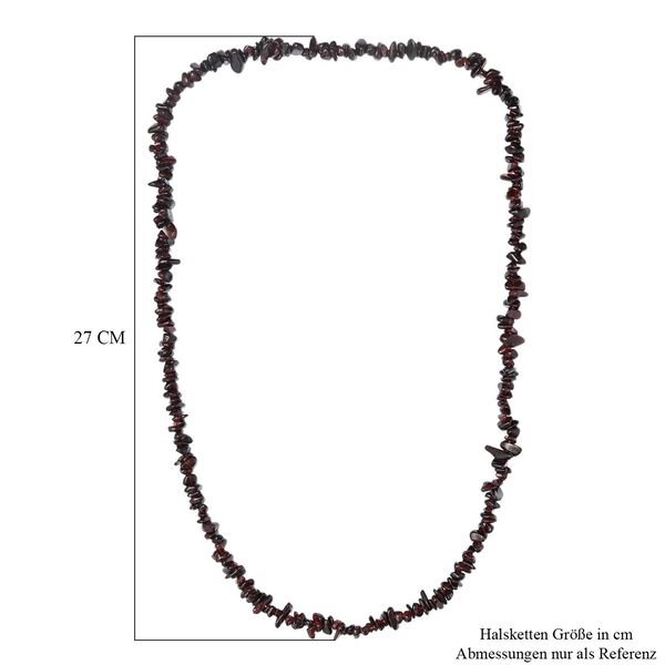 AA rote Granat 70cm Halskette - 390 ct. image number 6