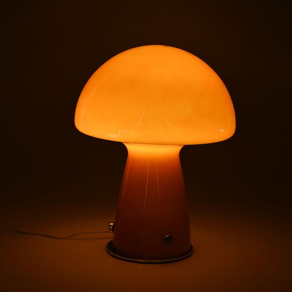 Minimalistische Glas-Pilzlampen mit Touch-Steuerung, Gr&ouml;&szlig;e 22x28cm, Orange image number 10