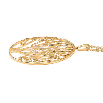 EverTrue Anh&auml;nger mit Diamantakzent und 50cm Kette in Goldton