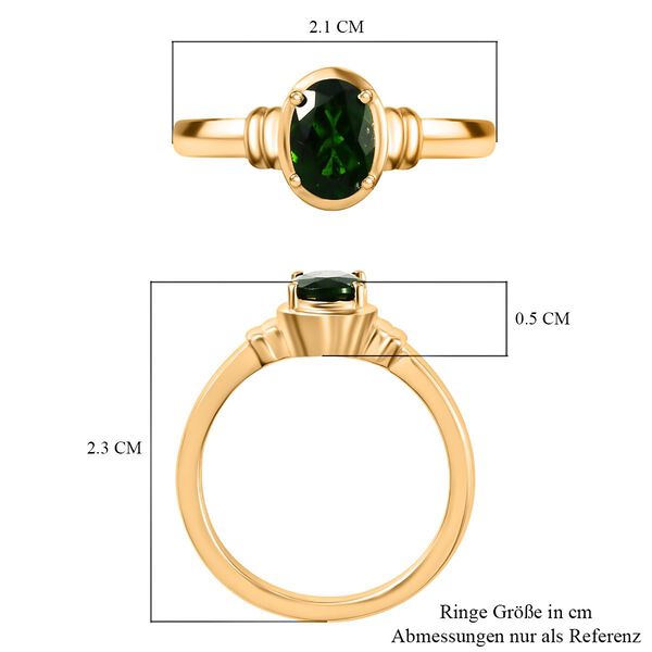 Nat&uuml;rlicher Chromdiopsid-Ring - 0,87 ct. image number 7