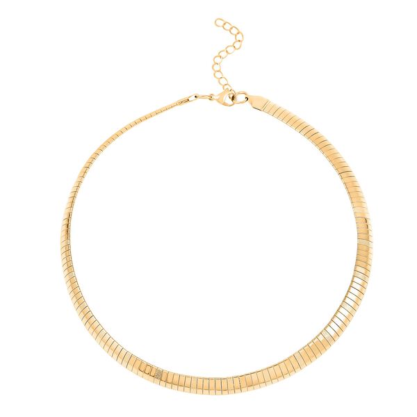Herringbone Halskette, Edelstahl, Goldfarbenca. 40.5 cm+ 5 cm Extender image number 0