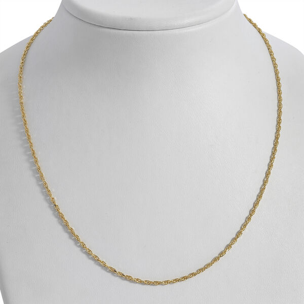 Seilkette 45 cm in vergoldetem 925 Silber image number 1