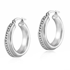 Creolen, 925 Silber rhodiniert