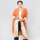 Einzigartiger Glockenärmel Kimono, Einheitsgröße, Orange image number 0