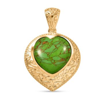 EverTrue gr&uuml;ner T&uuml;rkis Anh&auml;nger - 16,82 ct.