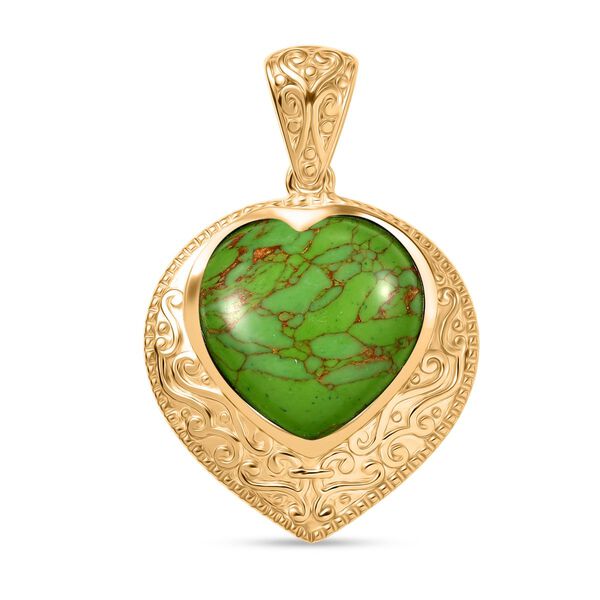 EverTrue gr&uuml;ner T&uuml;rkis Anh&auml;nger - 16,82 ct.