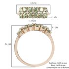 AA Demantoid Granat und Zirkon Cluster Ring 375 Gelbgold image number 6