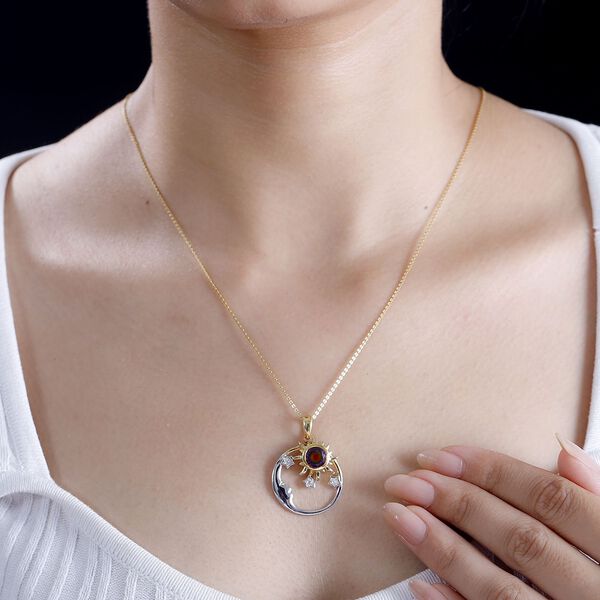 Nebel Quarz und Zirkon Anh&auml;nger - 1,49 ct. image number 2