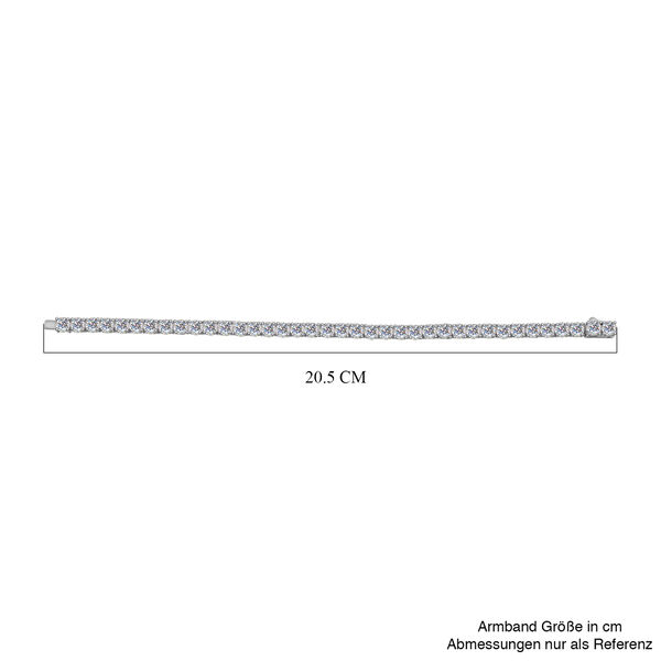 Moissanit Armband, 19 cm - 15,89 ct. image number 5