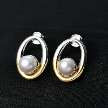 EVER TRUE S&uuml;&szlig;wasser Perle (7-7.5 mm) Ohrringe Nickelfreies Messing