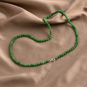 Rote Jade 45+5cm Halskette - 80 ct.