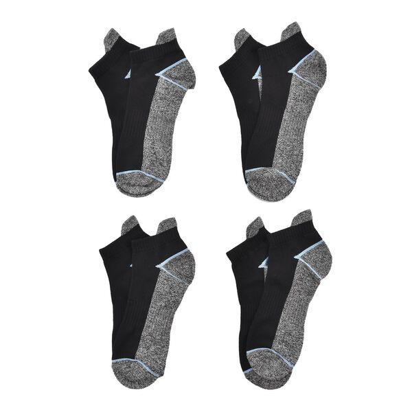 4er-Set Kupferfaser-Kompressions-Socken, 36-40, schwarz-grau image number 6