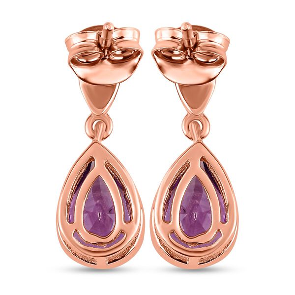 Rose De France Amethyst-Ohrh&auml;nger - 2,35 ct. image number 5